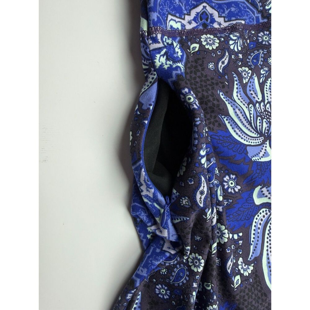 Title Nine Paisley Print Dress 3/4 Sleeve Pockets Size M